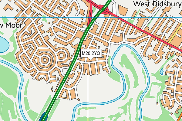 M20 2YQ map - OS VectorMap District (Ordnance Survey)