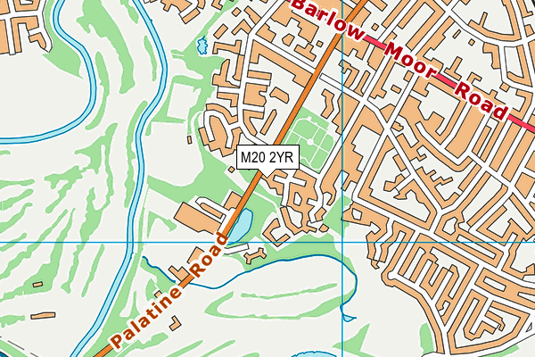 M20 2YR map - OS VectorMap District (Ordnance Survey)