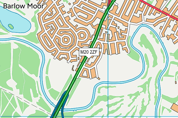 M20 2ZF map - OS VectorMap District (Ordnance Survey)