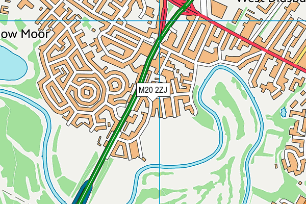 M20 2ZJ map - OS VectorMap District (Ordnance Survey)