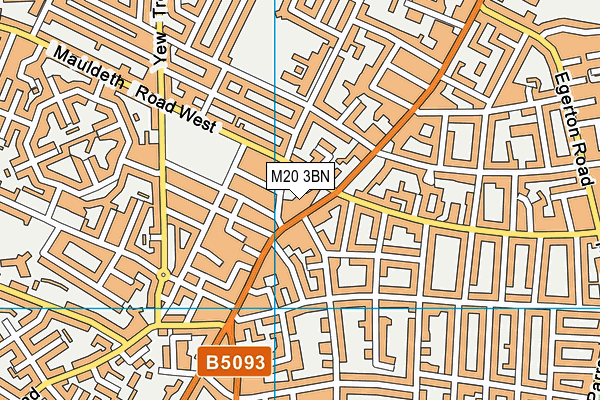 M20 3BN map - OS VectorMap District (Ordnance Survey)