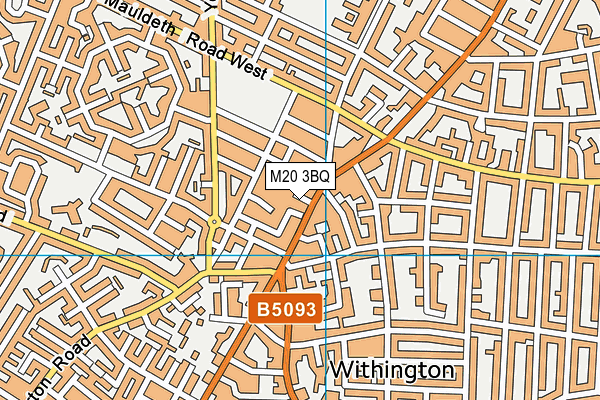 M20 3BQ map - OS VectorMap District (Ordnance Survey)