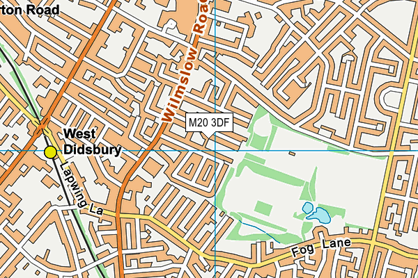 M20 3DF map - OS VectorMap District (Ordnance Survey)