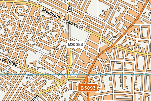M20 3ES map - OS VectorMap District (Ordnance Survey)