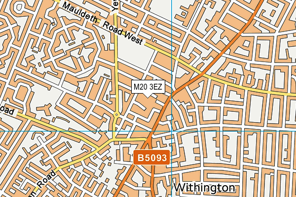 M20 3EZ map - OS VectorMap District (Ordnance Survey)