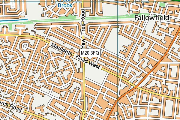 M20 3FQ map - OS VectorMap District (Ordnance Survey)