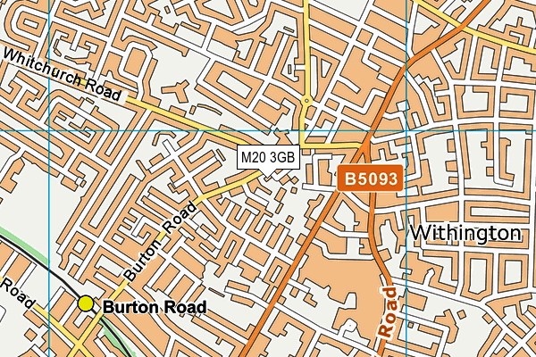 M20 3GB map - OS VectorMap District (Ordnance Survey)