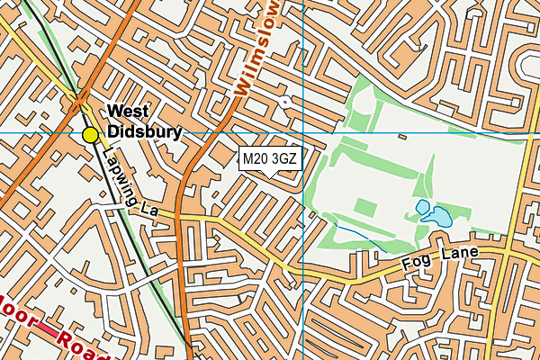 M20 3GZ map - OS VectorMap District (Ordnance Survey)