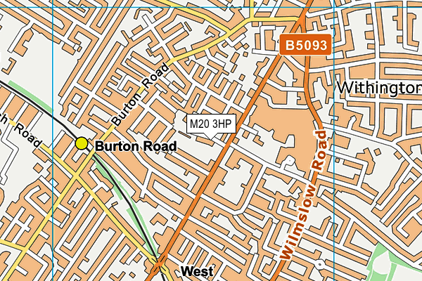 M20 3HP map - OS VectorMap District (Ordnance Survey)