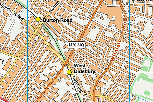 M20 3JQ map - OS VectorMap District (Ordnance Survey)