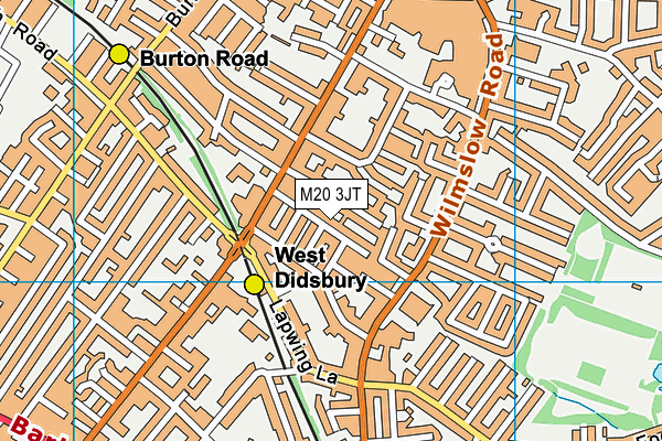 M20 3JT map - OS VectorMap District (Ordnance Survey)