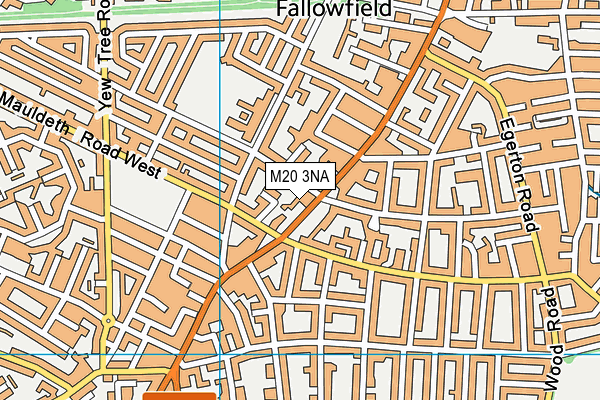 M20 3NA map - OS VectorMap District (Ordnance Survey)