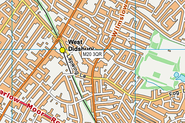 M20 3QR map - OS VectorMap District (Ordnance Survey)