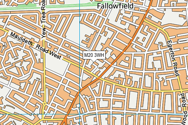 M20 3WH map - OS VectorMap District (Ordnance Survey)