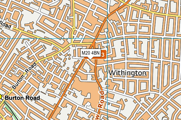 M20 4BN map - OS VectorMap District (Ordnance Survey)