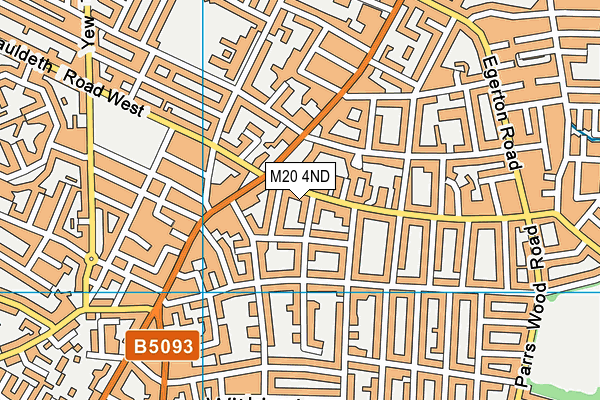 M20 4ND map - OS VectorMap District (Ordnance Survey)