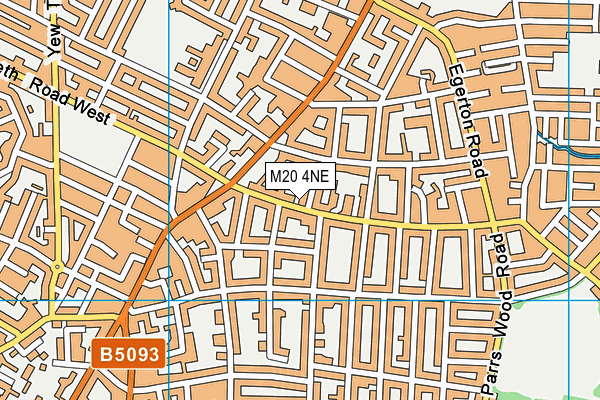 M20 4NE map - OS VectorMap District (Ordnance Survey)
