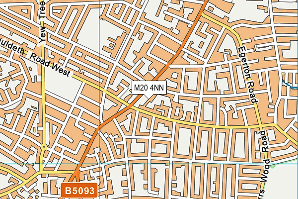 M20 4NN map - OS VectorMap District (Ordnance Survey)