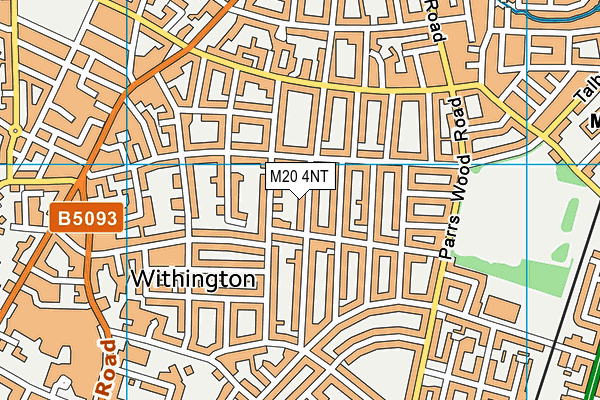 M20 4NT map - OS VectorMap District (Ordnance Survey)