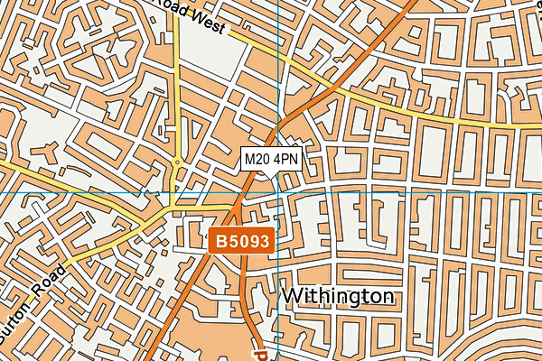 M20 4PN map - OS VectorMap District (Ordnance Survey)