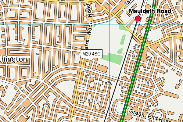 M20 4SG map - OS VectorMap District (Ordnance Survey)