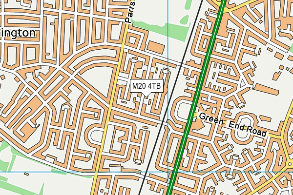 M20 4TB map - OS VectorMap District (Ordnance Survey)