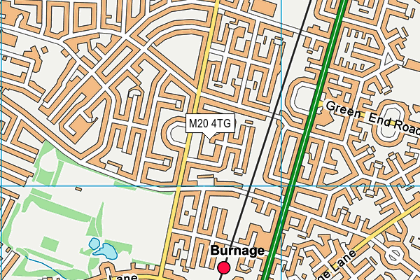 M20 4TG map - OS VectorMap District (Ordnance Survey)