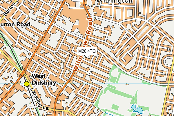 M20 4TQ map - OS VectorMap District (Ordnance Survey)