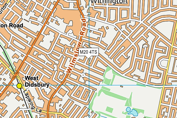 M20 4TS map - OS VectorMap District (Ordnance Survey)
