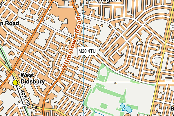 M20 4TU map - OS VectorMap District (Ordnance Survey)