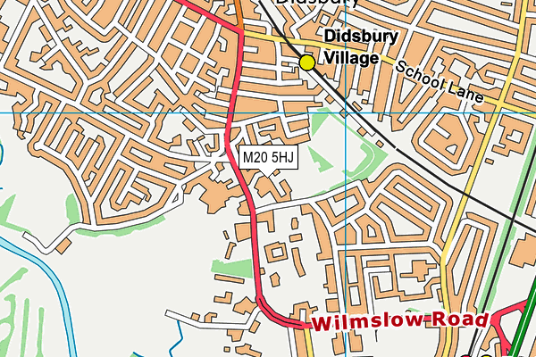 M20 5HJ map - OS VectorMap District (Ordnance Survey)