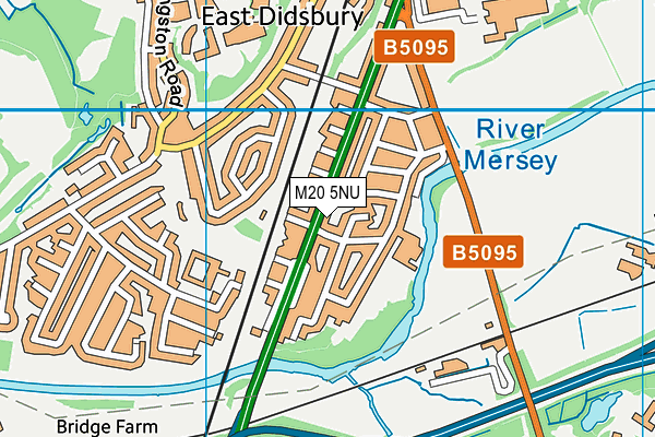 M20 5NU map - OS VectorMap District (Ordnance Survey)