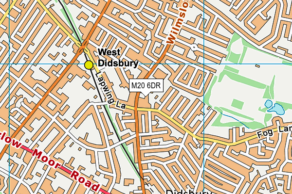 M20 6DR map - OS VectorMap District (Ordnance Survey)