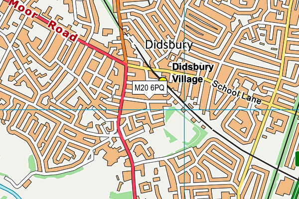 M20 6PQ map - OS VectorMap District (Ordnance Survey)