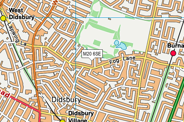 M20 6SE map - OS VectorMap District (Ordnance Survey)