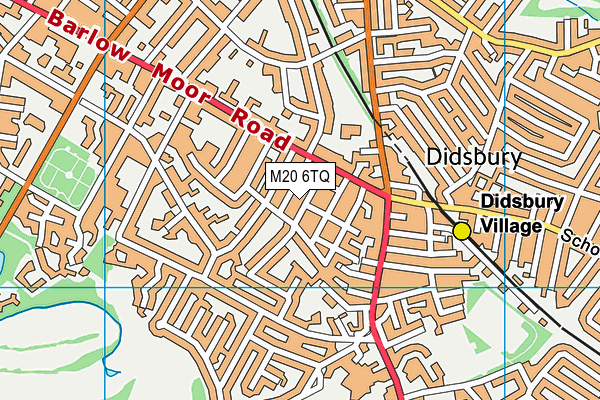 M20 6TQ map - OS VectorMap District (Ordnance Survey)