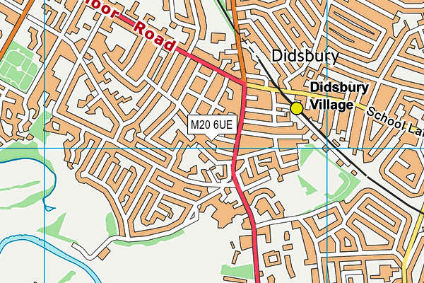 M20 6UE map - OS VectorMap District (Ordnance Survey)