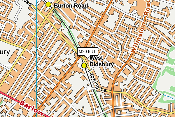 M20 6UT map - OS VectorMap District (Ordnance Survey)