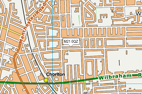 M21 0QZ map - OS VectorMap District (Ordnance Survey)