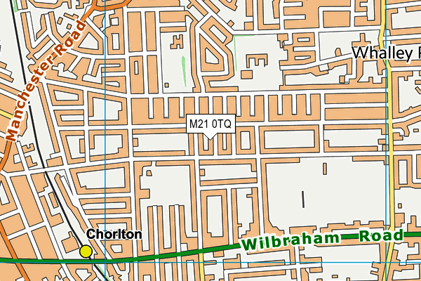 M21 0TQ map - OS VectorMap District (Ordnance Survey)