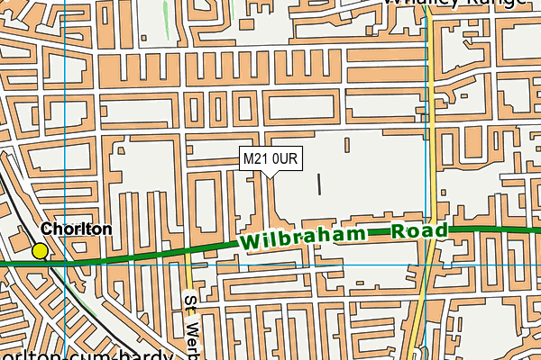 M21 0UR map - OS VectorMap District (Ordnance Survey)