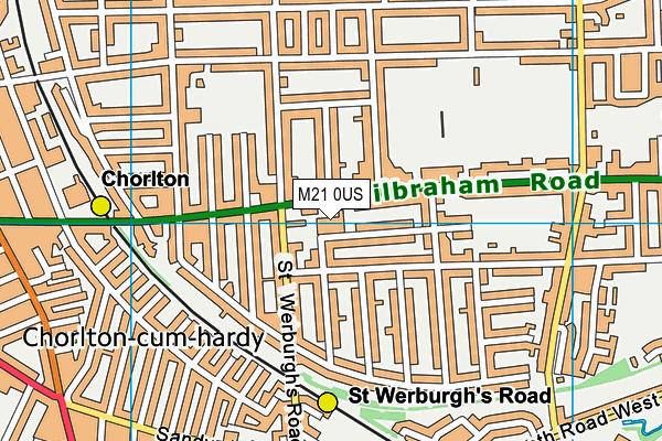 M21 0US map - OS VectorMap District (Ordnance Survey)