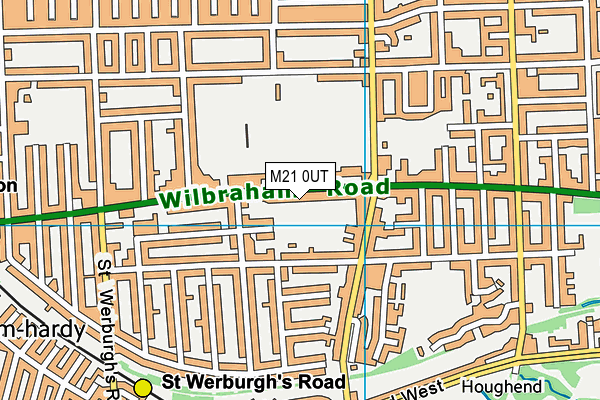 M21 0UT map - OS VectorMap District (Ordnance Survey)