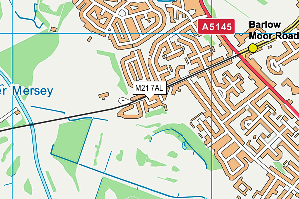 M21 7AL map - OS VectorMap District (Ordnance Survey)