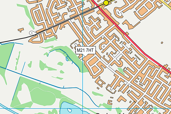 M21 7HT map - OS VectorMap District (Ordnance Survey)