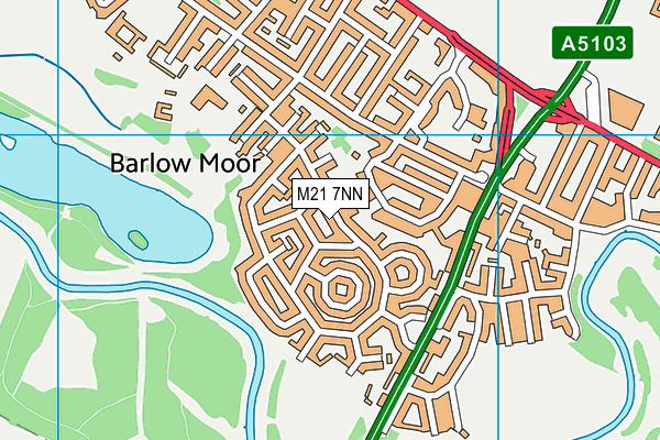 M21 7NN map - OS VectorMap District (Ordnance Survey)