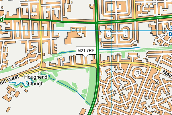 M21 7RP map - OS VectorMap District (Ordnance Survey)
