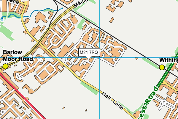 M21 7RQ map - OS VectorMap District (Ordnance Survey)