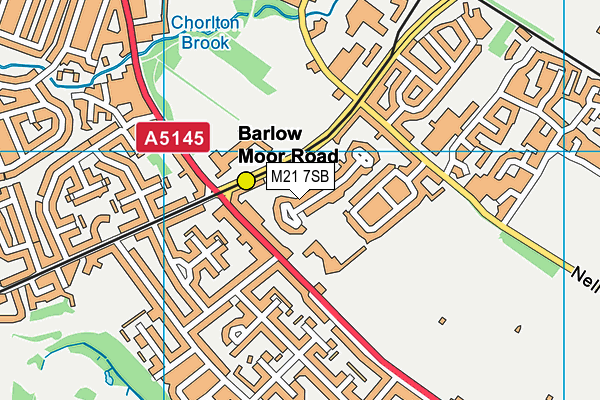 M21 7SB map - OS VectorMap District (Ordnance Survey)