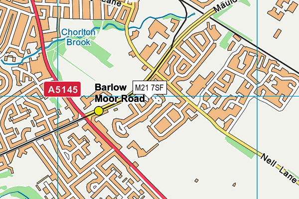 M21 7SF map - OS VectorMap District (Ordnance Survey)